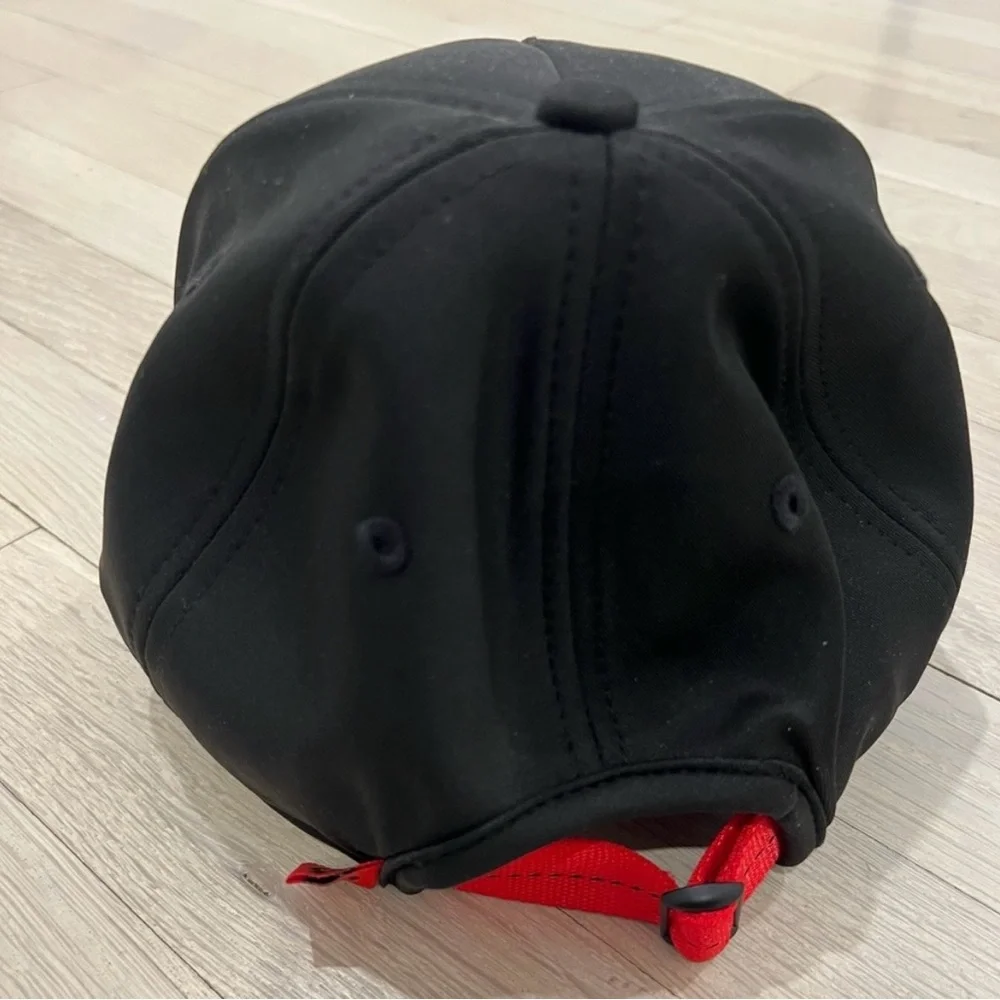 Peloton Baseball Cap Embossed Logo Black Adjustable Hat NWOT